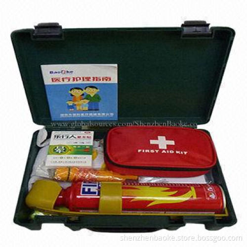 Plastic PP vehicular medical first-aid kit, color is available